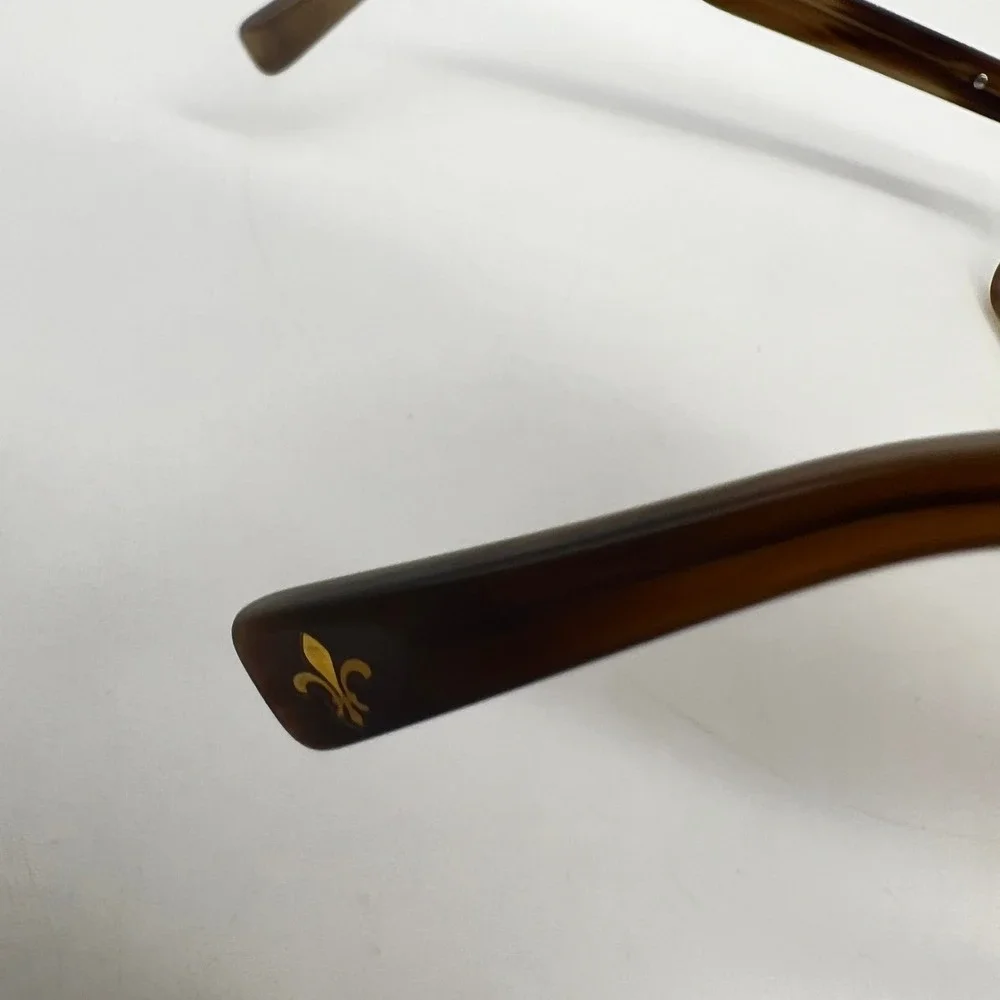 Seraphin Eyeglasses Brown Striated Handmade In Japan Women Eyewear Frames Only
